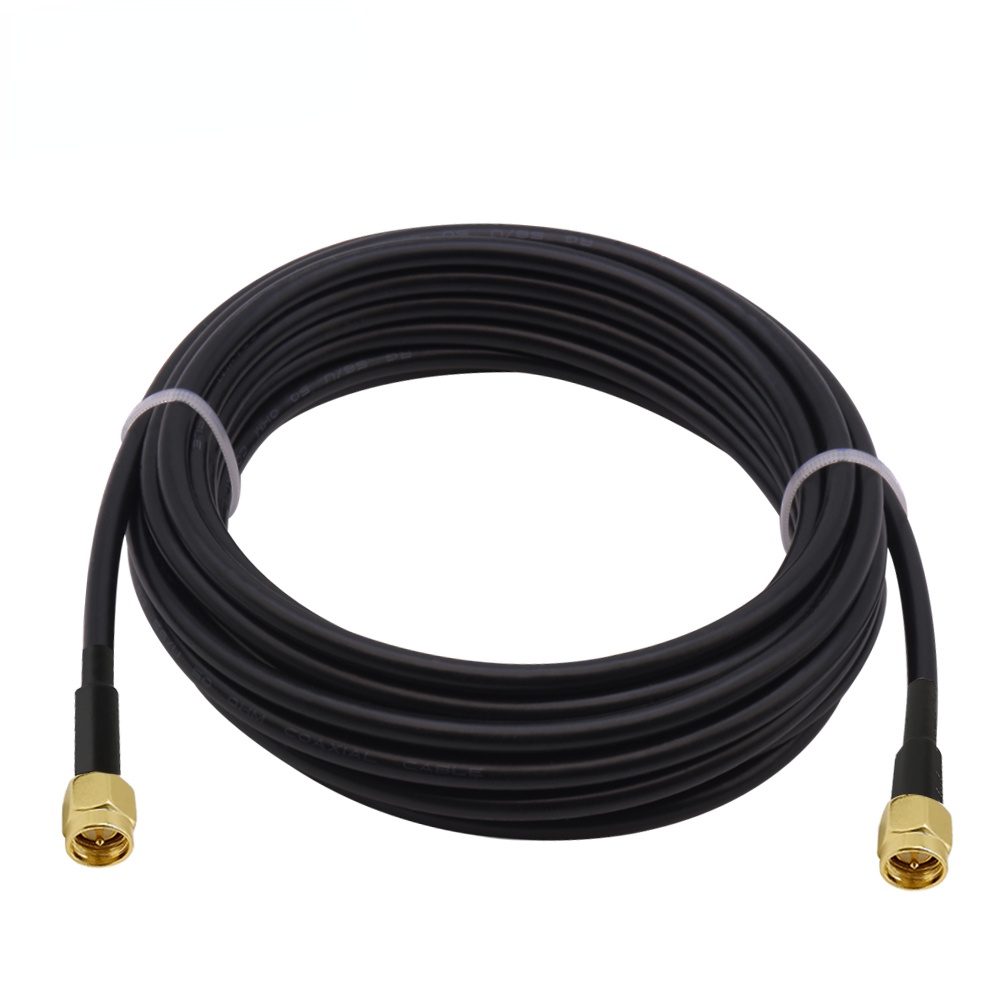 低損耗擴展天線電纜 RG58 SMA 公對 SMA 母連接器尾纖, 用於 4G LTE Ham ADS-B 對講機