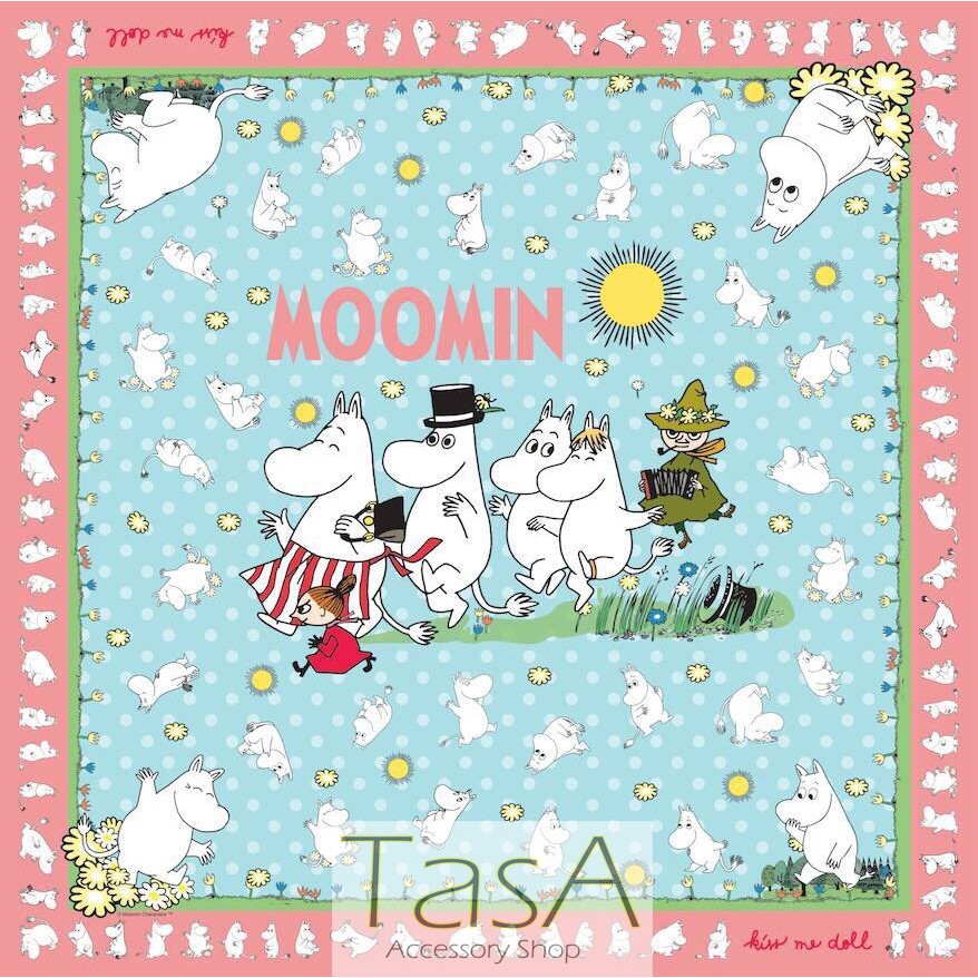 TasA Accessory-Kiss me doll泰國品牌絲巾(現貨)-Moomin系列happy day