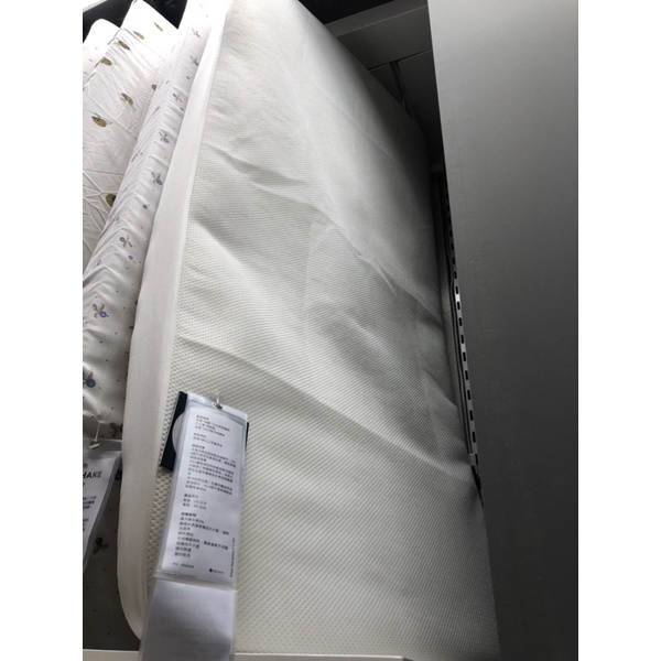 IKEA LENAST 嬰兒床保潔墊 兒童床床包 白色 60x120公分 四角鬆緊帶 適合10公分厚以內的床墊