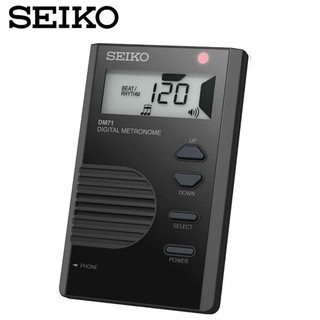 【公司貨】日本 SEIKO 精工 DM-71 液晶顯示名片型節拍器 五色任選 原廠正品公司貨保固一年 DM71 黑