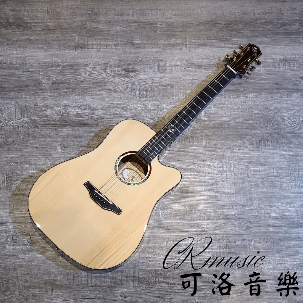 【可洛音樂】免運 買吉他送課程 NAGA S-20DC 鄭晟河Sungha Jung 光系列 面單板 木吉他 民謠吉他
