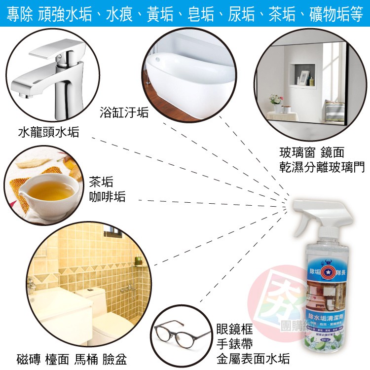 除垢隊長除水垢清潔劑500ml 夯寶團購 除水垢清潔劑 蝦皮購物