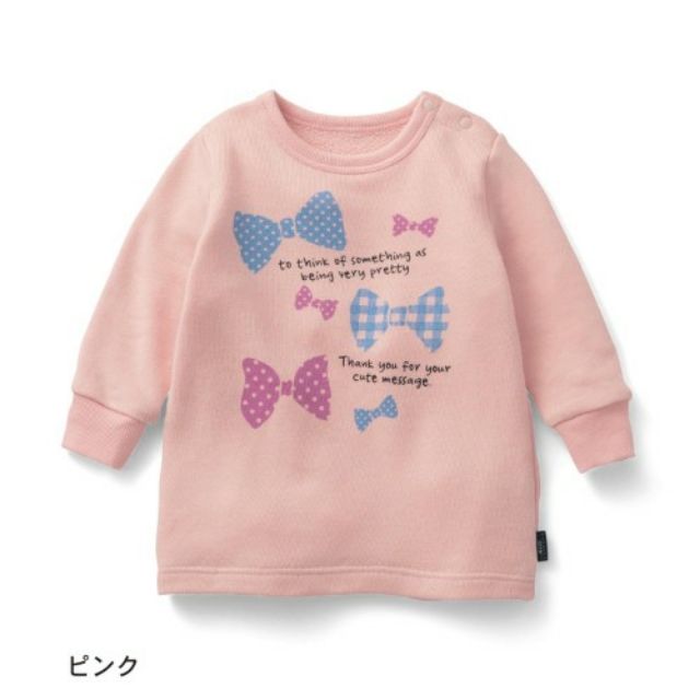 （現貨）💖日本千趣會💖粉色蝴蝶結長袖上衣