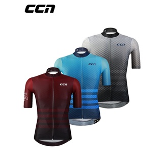 CCN Powerband 男士夏季山地自行車騎行夾克短袖菠蘿面料
