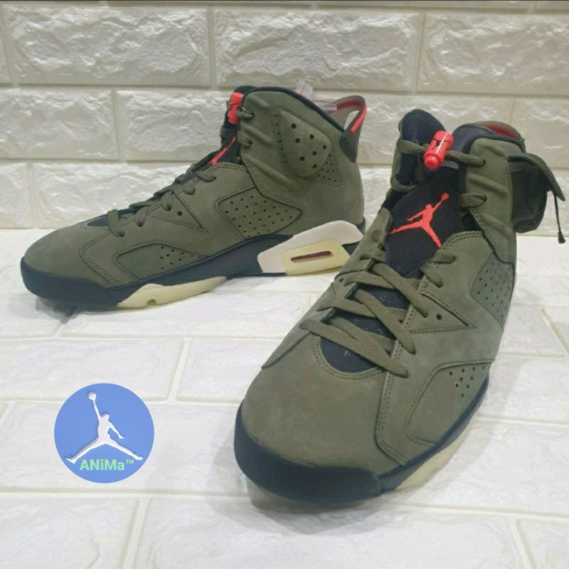 ANiMa™ NIKE AIR JORDAN 6 aj6 仙人掌 夜光底 Travis Scott us12 30cm