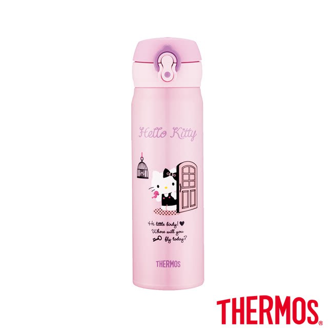 現貨 膳魔師Hello Kitty 超輕量彈蓋不鏽鋼真空保溫瓶0.5L(JNL-500KT) 凱蒂貓 THERMOS