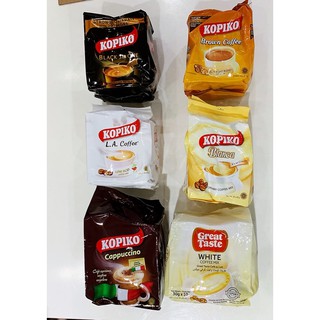 蛋妹⭐印尼KOPIKO 黃糖咖啡/白咖啡 /布奇諾/黑咖啡/LA咖啡 (10入/包)
