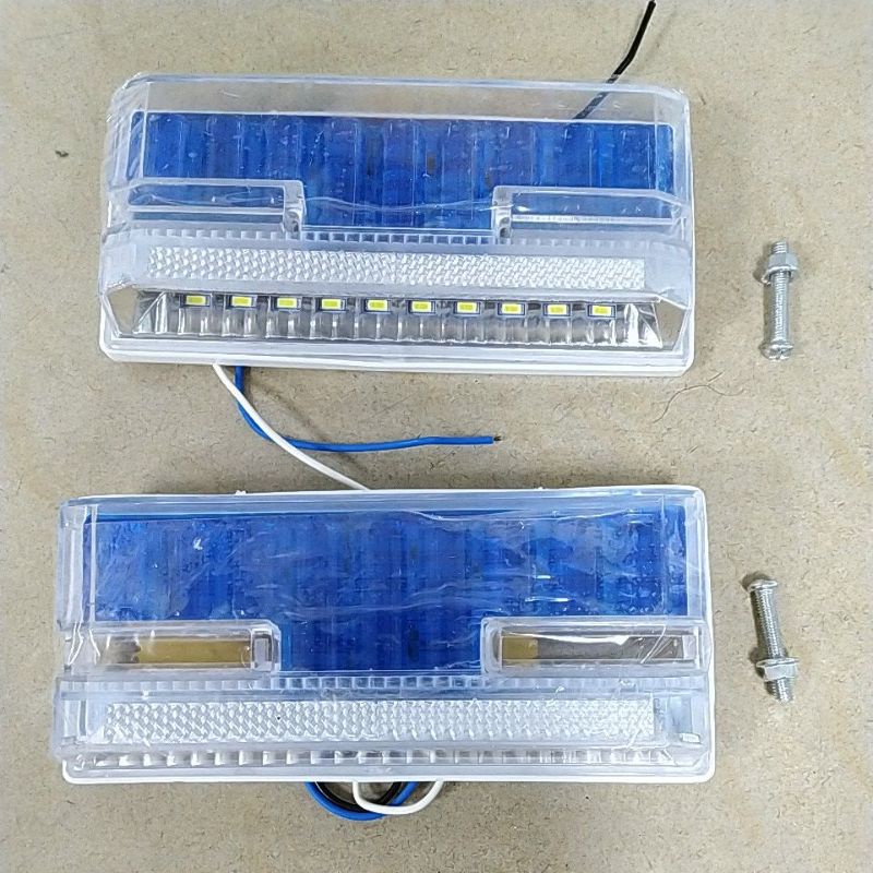 LED防水照地工字型邊燈(藍色一組兩入) 貨車邊燈 側燈 超亮度LED燈