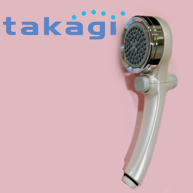 【日本Takagi】拍打按摩沐浴蓮蓬頭-珍珠白(JSB025BPWEX)