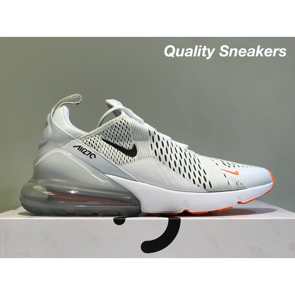 Quality Sneakers - Nike Air Max 270 全白 白橘