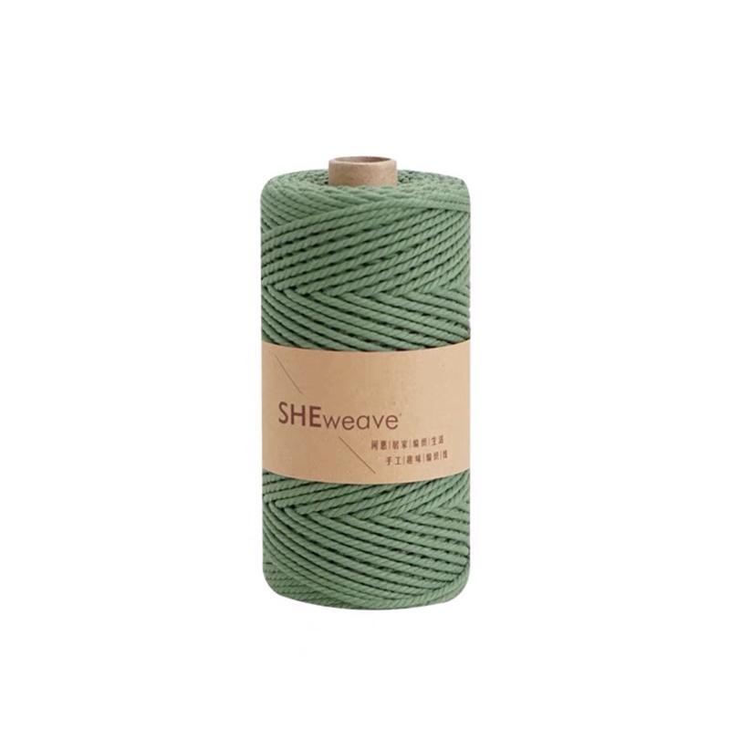 葉綠3mm棉繩棉線繩手工diy掛毯編識線