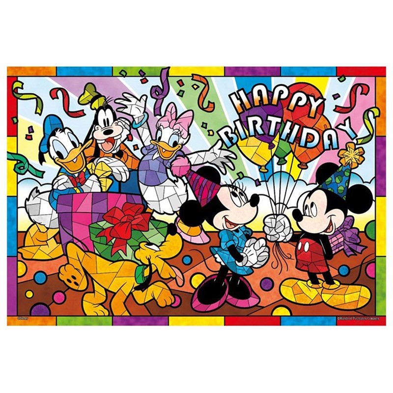 Mickey Mouse&amp;Friends【彩繪玻璃系列】米奇與好朋友拼圖300片