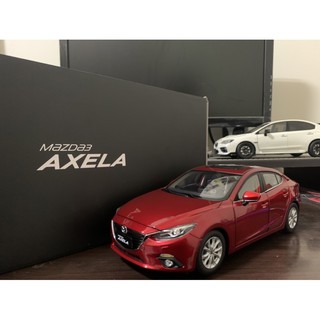 【ERIC】1:18 1/18 原廠 Mazda Mazda3 四門 馬三 魂動紅 禮盒包裝 絕版模型車
