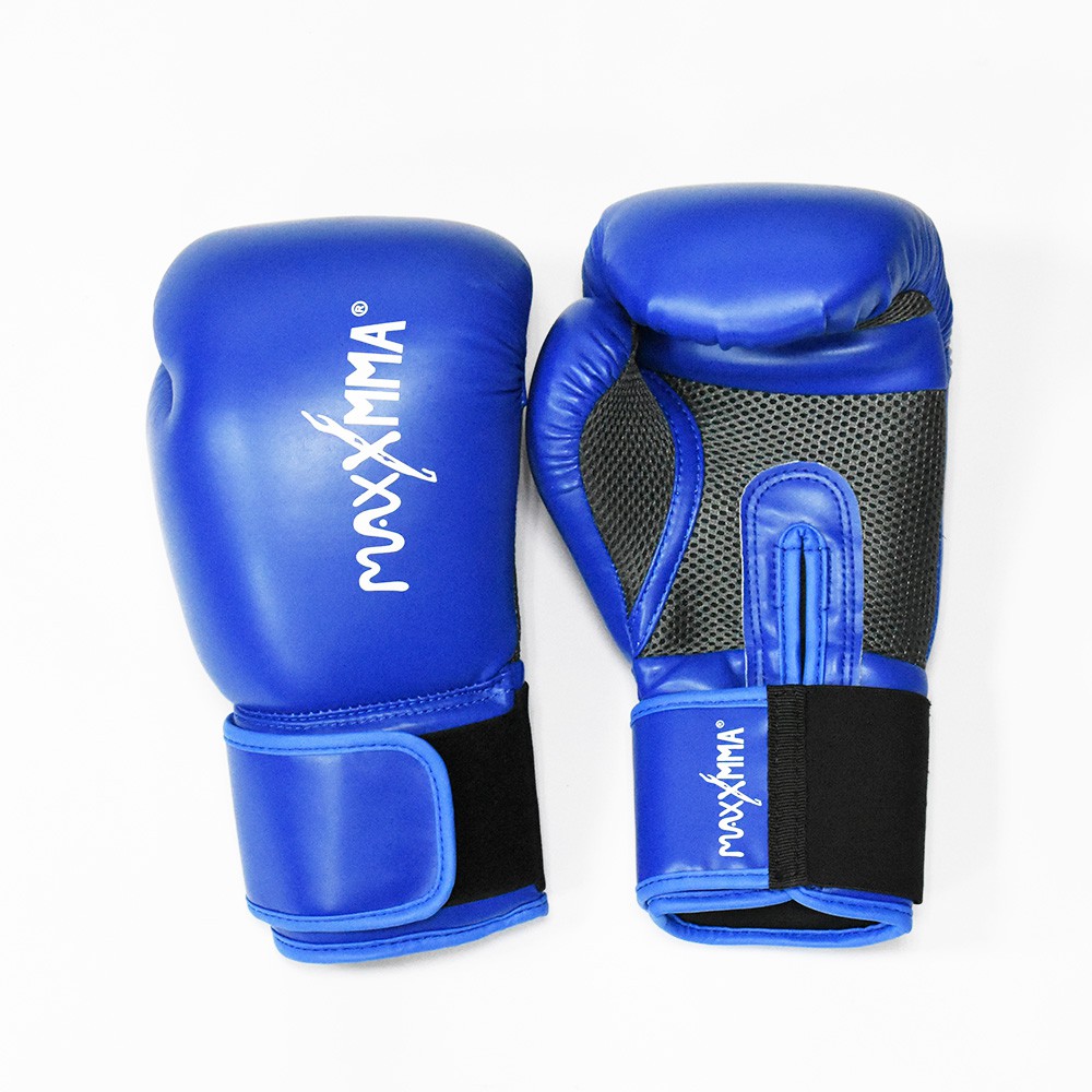 MaxxMMA 戰鬥款拳擊手套-散打/搏擊/MMA/格鬥/拳擊(藍)