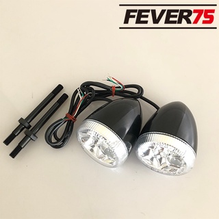 Fever75 哈雷XL883 XL1200 突破者 路王 戴娜軟尾系列 LED後轉向燈 亮黑透明罩款