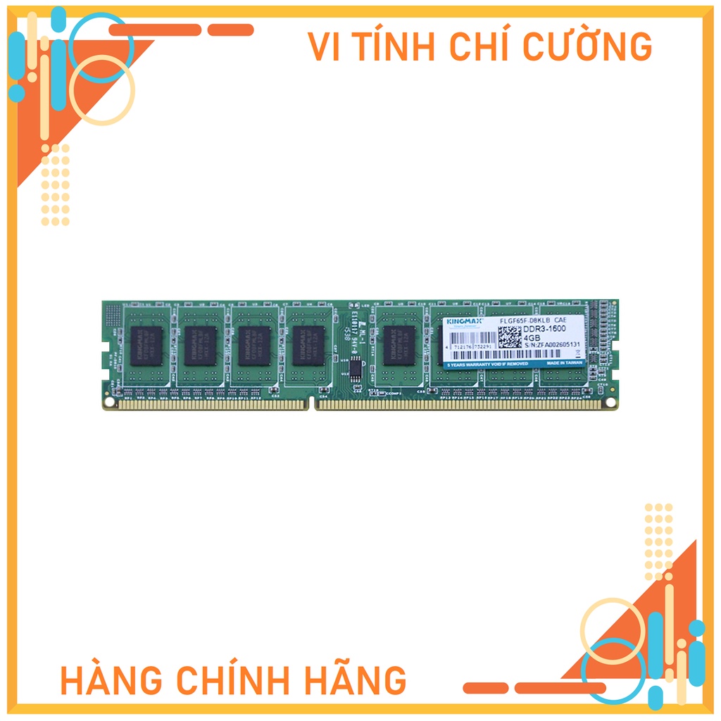 Kingmax 4GB 總線 1600 DDR3 RAM- 正品