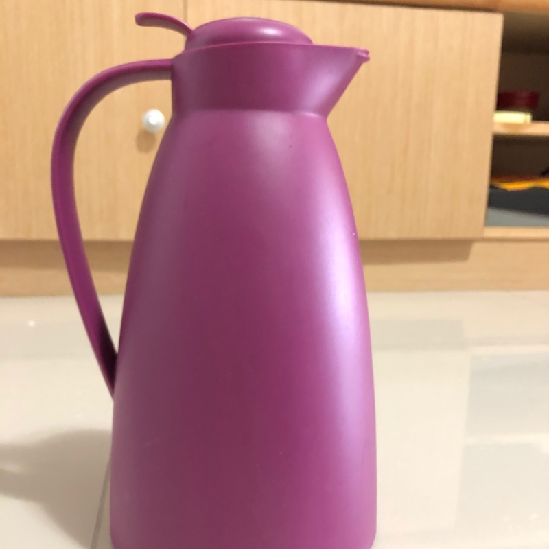 【alfi愛麗飛】玻璃內膽 真空保溫壺1.0L-醋栗紫