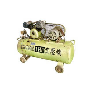 TAIWAN POWER清水牌 中古天鵝牌 SWAN 1HP往復式三相空壓機 皮帶式空壓機空氣壓縮機 序號21437