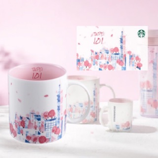Starbucks 星巴克 2019年 🌸櫻花101馬克杯16oz/櫻花101隨行卡