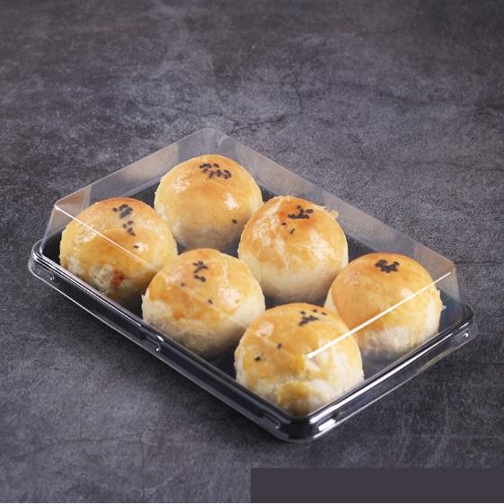 【嚴選SHOP】4粒/6粒 PET蛋黃酥盒 透明盒 綠豆糕盒 包裝盒 餅乾糖果盒 雪Q餅盒 蛋黃酥盒 大福盒【S047】