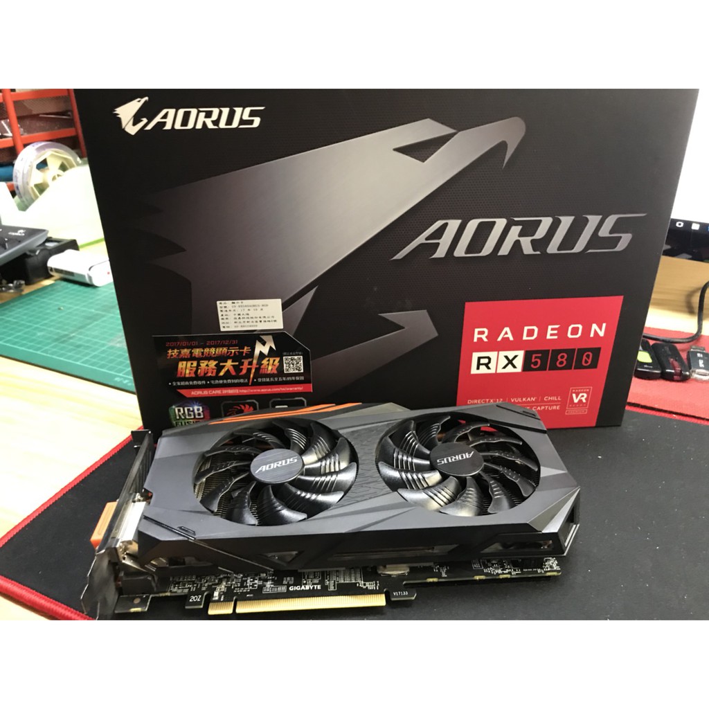 Amd 技嘉gigabyte Aorus Rx580 8g神鷹版 蝦皮購物