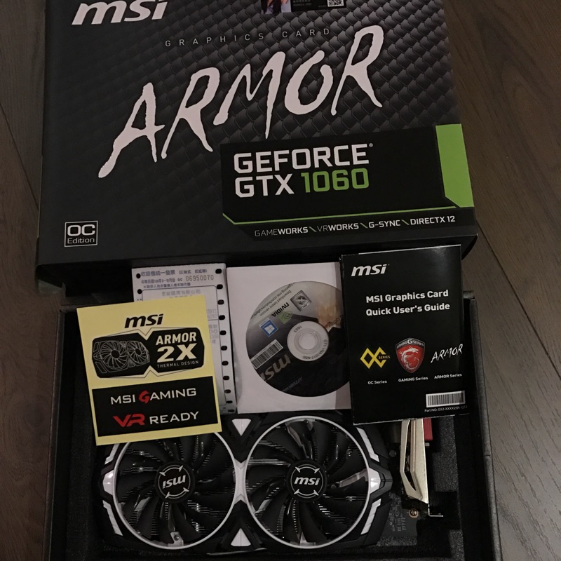 Msi Armor GTX1060 3G 2X Fan OC