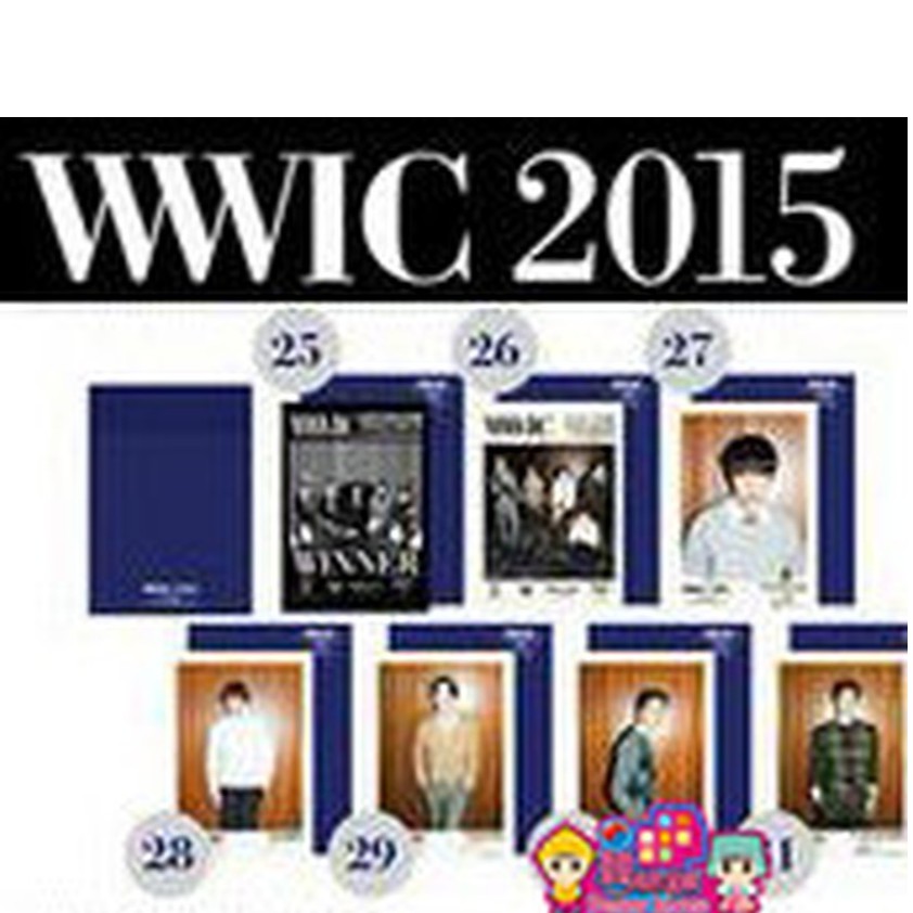 Winner [ WWIC 2015 官方明信片(含信封) ] ＜韓格舖＞ 演唱會 週邊