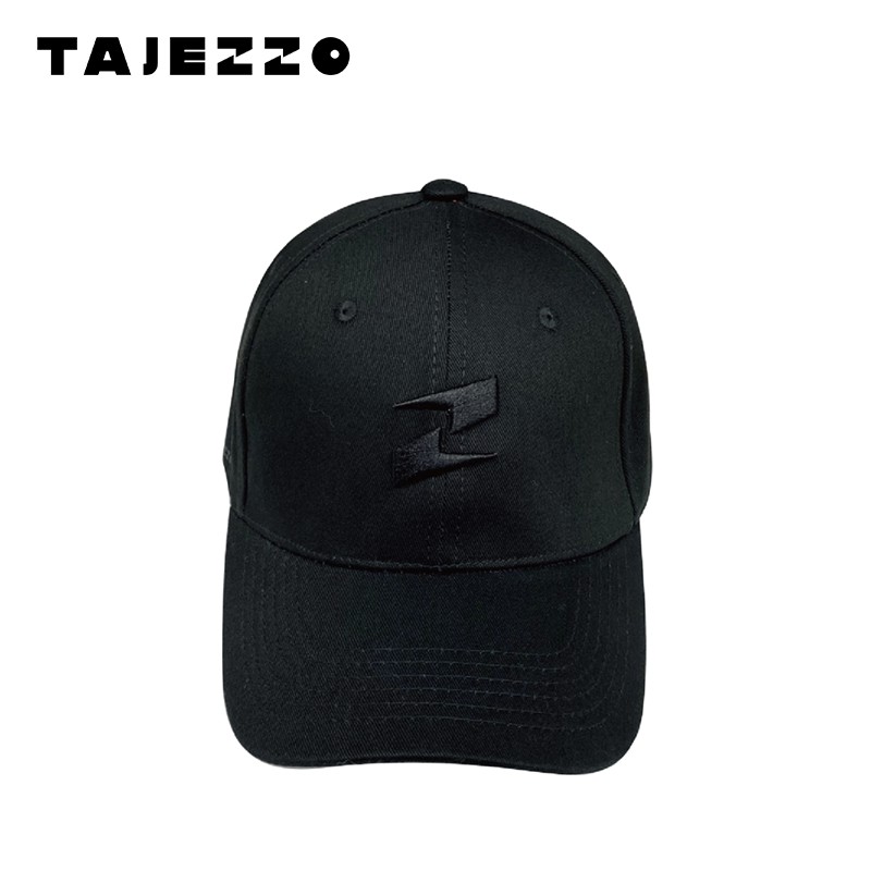 【TAJEZZO】立體刺繡棒球帽-黑