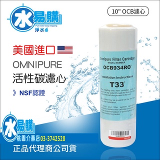 美國進口OMNIPURE大T33 顆粒活性炭濾心 - 水易購桃園介壽店