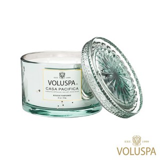 【VOLUSPA 】美國香氛 華麗年代系列Vermeil Casa Pacifica 悠遊太平洋 浮雕玻璃罐 312g