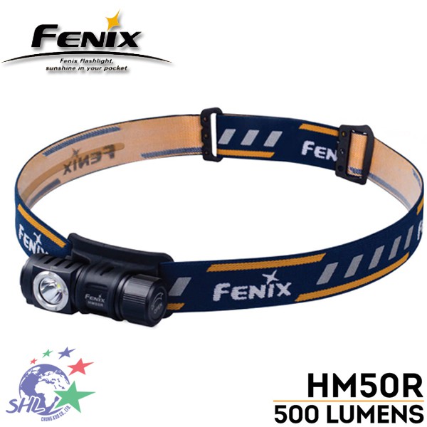 FENIX 可充電耐高寒多用途頭燈 / 可拆式矽膠頭燈支架 / 500LM / HM50R 【詮國】