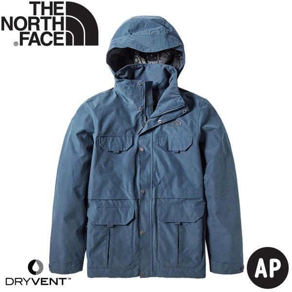 【The North Face 男 DryVent防水外套《海軍藍》】4979/防水外套/防風外套/夾克/風衣/悠遊山水