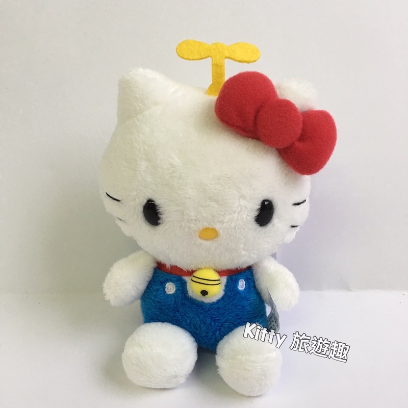 [Kitty 旅遊趣] Hello Kitty 絨毛玩偶吊飾 凱蒂貓哆啦A夢聯名款 任意門 包包吊飾