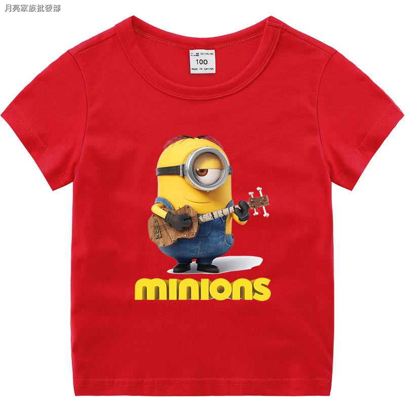 現貨卍minions小黃人童裝兒童夏裝短袖t恤男女童打底衫a類寶寶體恤上衣 蝦皮購物