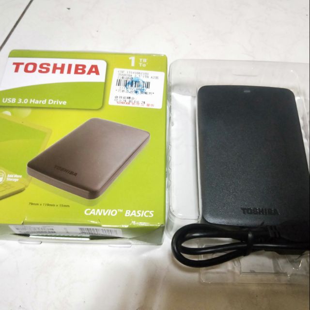 東芝 CANVIO BASIC 1T 1TB USB3.0 2.5吋行動硬碟 隨身硬碟 黑靚潮II  黑色