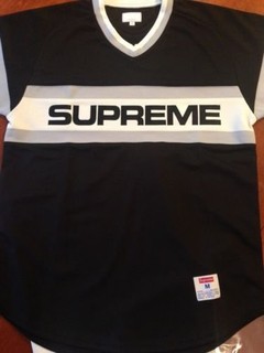 【紐約范特西】SUPREME 2015 BASEBALL JERSEY 黑灰 短袖 籃球衣