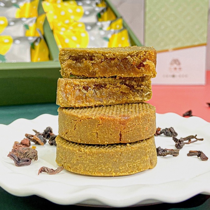 【米樂客】(6入/12入)烏龍茶米鳳梨酥禮盒（無麩質）在地小農聯名烏龍茶｜二湖土鳳梨酥｜春節禮盒｜企業禮盒｜宜蘭伴手禮