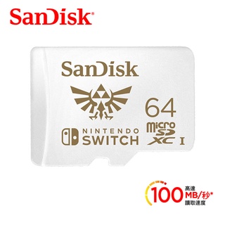 【eYe攝影】臺灣公司貨 SanDisk 64GB microSD Nintendo SWITCH 任天堂 記憶卡