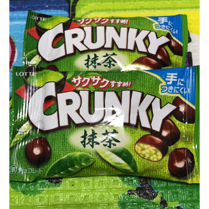 LOTTE Crunky脆米果巧克力隨手包-抹茶口味(32g/盒) 原價49