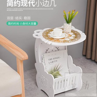 🔥限時特賣👑小圓桌茶幾陽臺臥室簡約現代收納小桌子客廳咖啡桌床頭櫃沙發邊幾