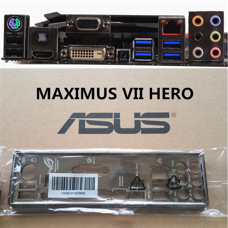 ASUS 華碩 ROG MAXIMUS VII HERO M7H Z97 非全新 彩色原裝加厚海棉 後檔板