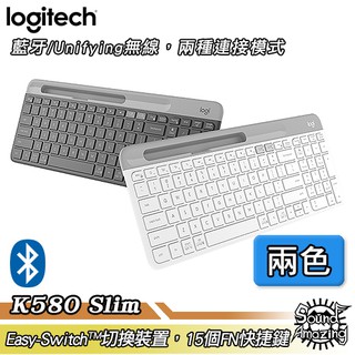 羅技 K580 Slim 多工藍芽無線鍵盤｜支援Unifying/藍芽｜可在多種裝置上使用｜Sound Amazing