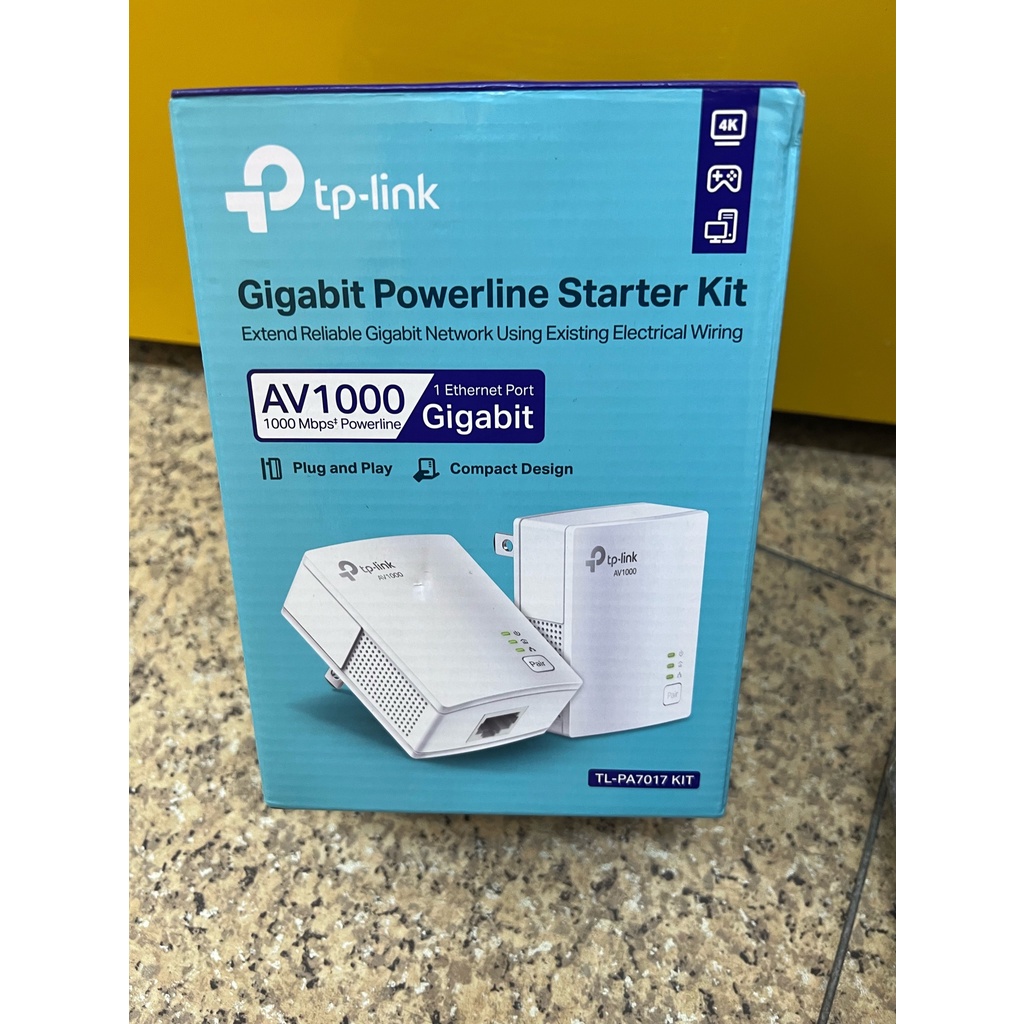 TP-Link TL-PA7017 KIT AV1000 Gigabit 乙太網路 高速電力線網路橋接器 橋接設備