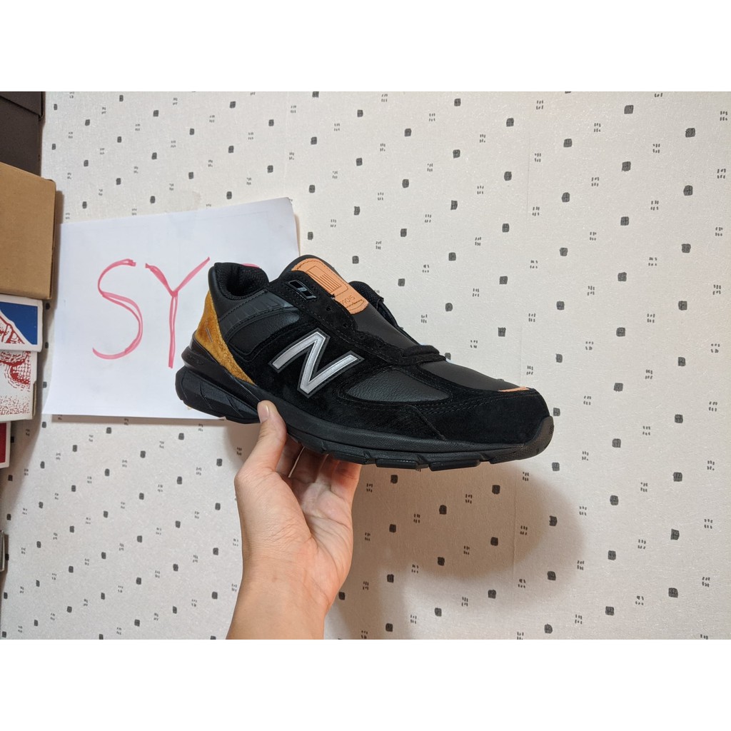 [SYG] New Balance 990v5 us8D 全黑 全皮革限定 美製 M990BB15