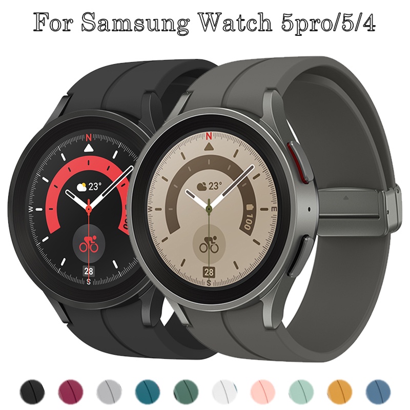 SAMSUNG 適用於三星手錶 6 43mm47mm 5/4 40 44mm 手錶 5 Pro 45mm 錶帶磁扣適用於