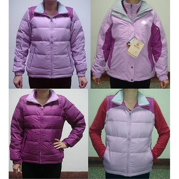（2件賣2980元）SOFTSUN Heln-Tex 女防水兩件式羽絨外套 /粉紫色 / L