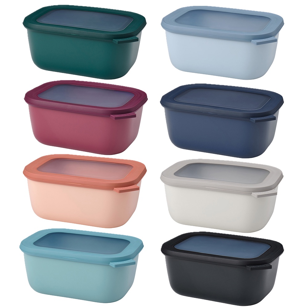 【荷蘭Mepal】方形密封保鮮盒1.5L(深)-共13色《屋外生活》便當盒 密封盒 野餐 露營
