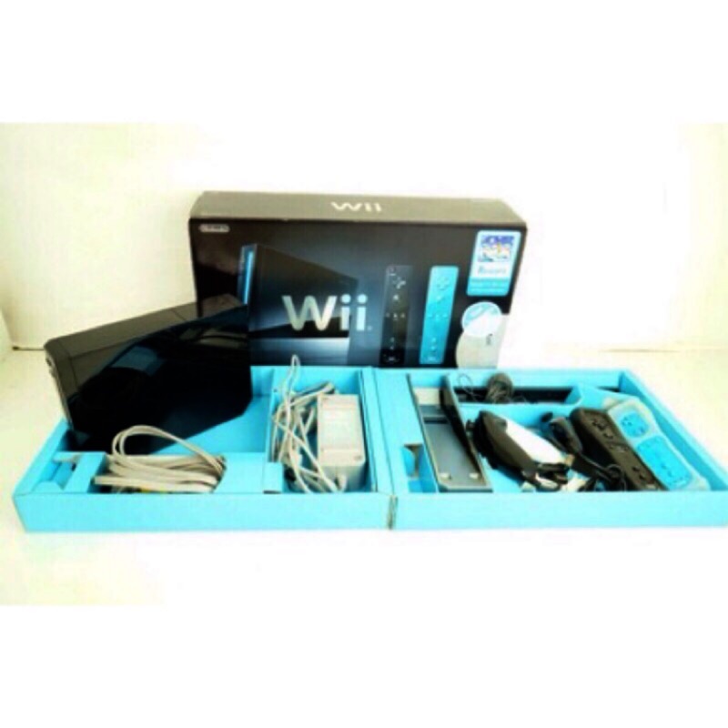 蝦皮最熱賣 Wii全套主機 有保固+原廠手把搖桿組+可玩NGC+可讀USB 日版