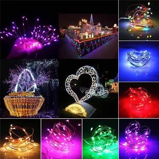 現貨 浪漫 LED 燈泡 3米銅線燈電池款 暖白 藍色 Led燈串 銅線燈 歡送會 情人節 畢業生日派對歡送♥