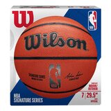 NBA 籃球.威爾森 合成皮籃球 NBA Signature SZ7 (７號)/好市多快乾浴巾2入#1525404